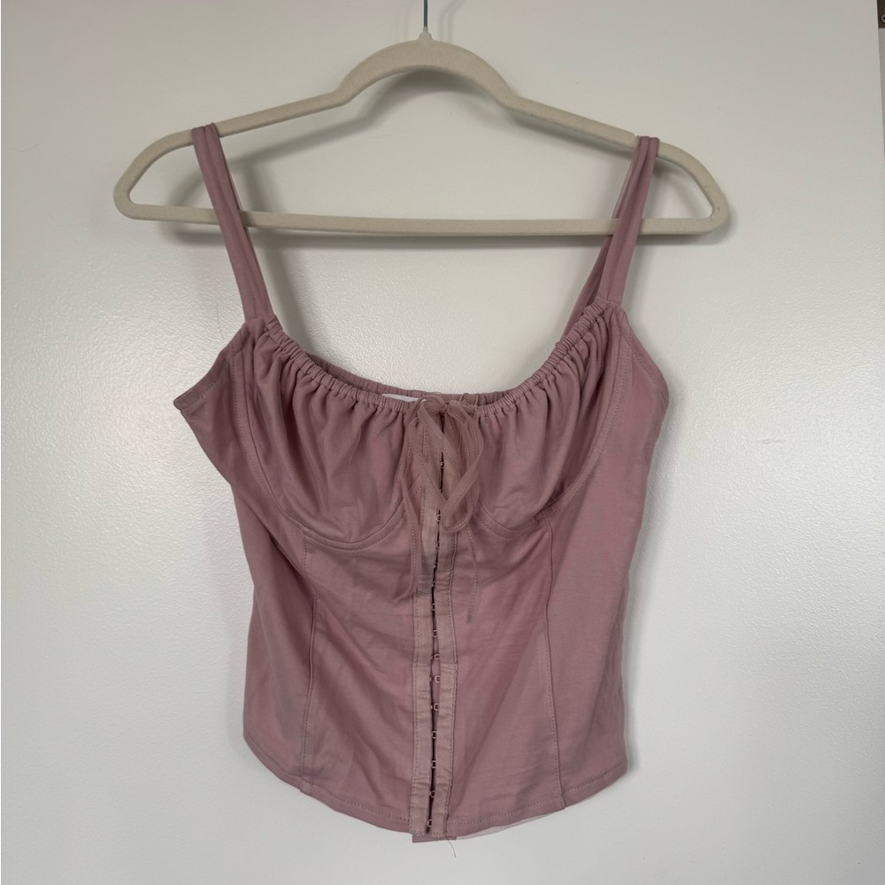 Pink corset top